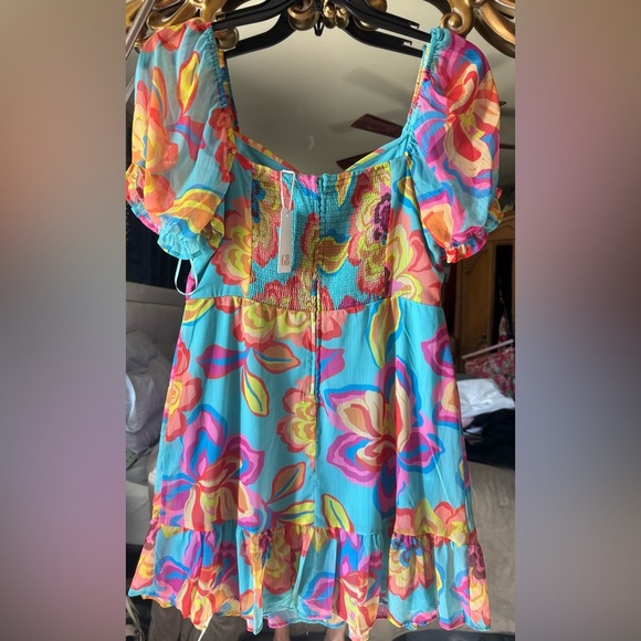 Gianni Bini Floral chiffon Dress - Picture 6 of 6